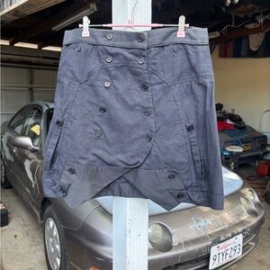 Marithe Francois Girbaud Gray Mini Skirt